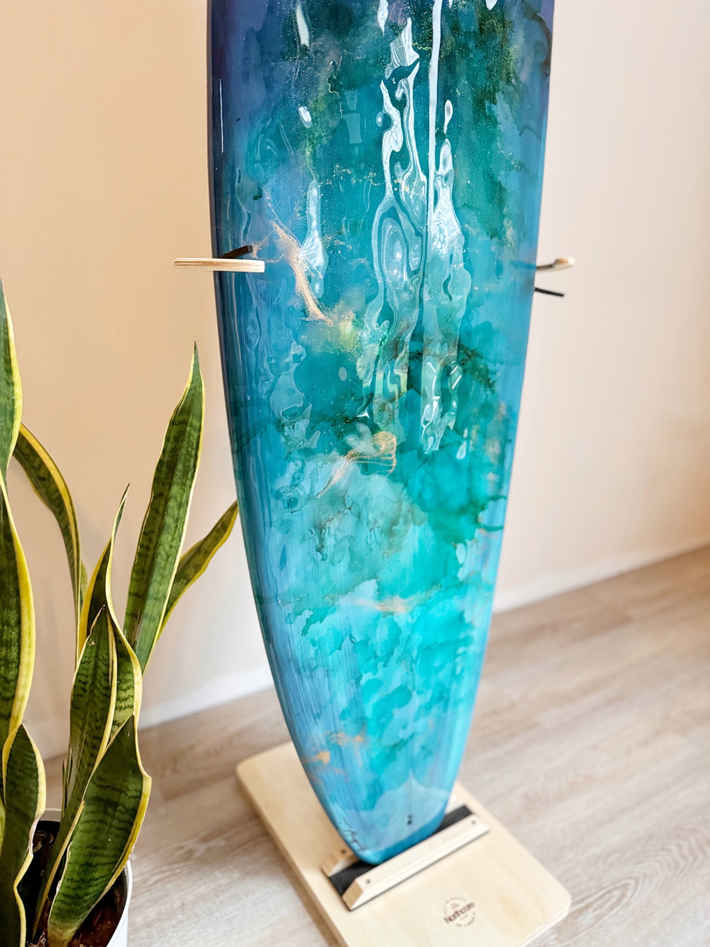 Jewel Tone Surfboard