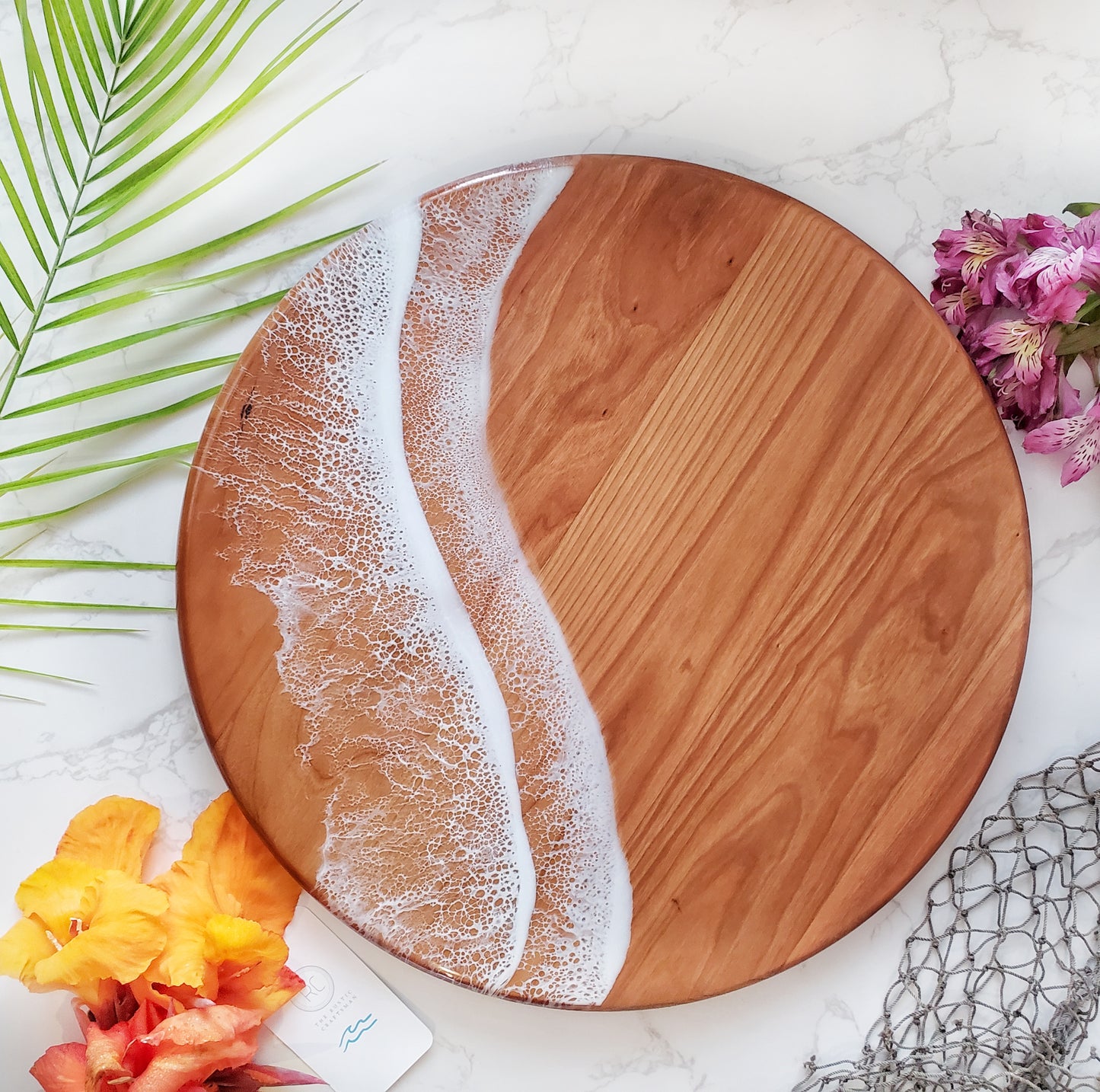 Large Round Serving Tray - 18"