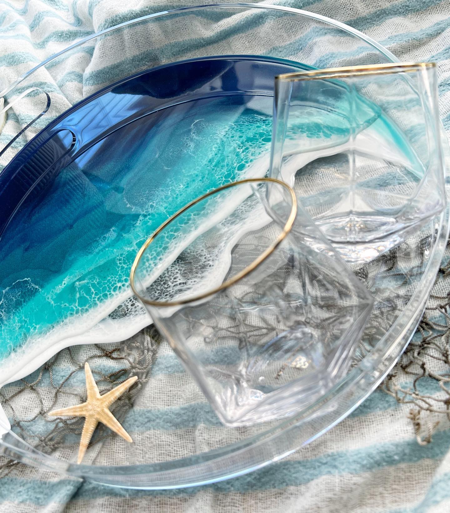 Round Acrylic Serving Tray