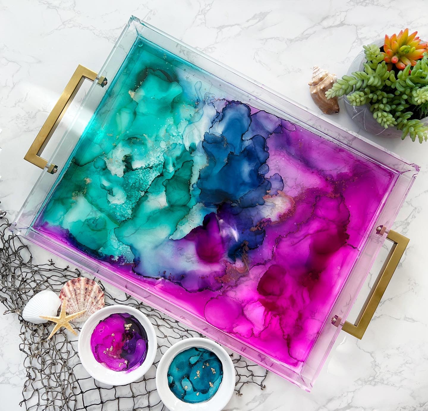 Abstract Art Serving Trays