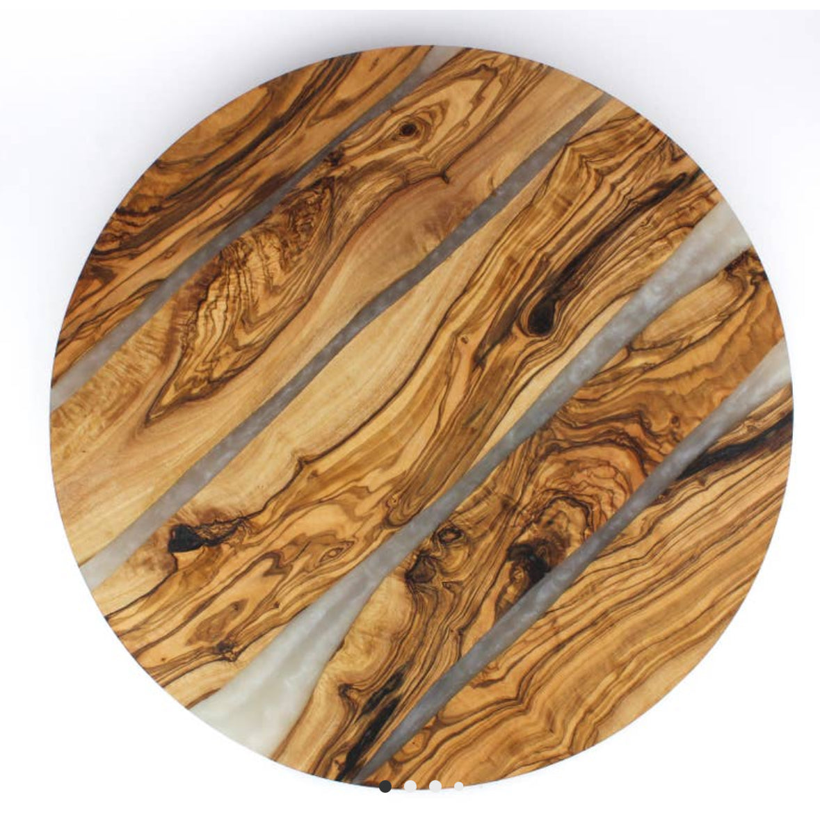 Small Olive Wood Lazy Susan