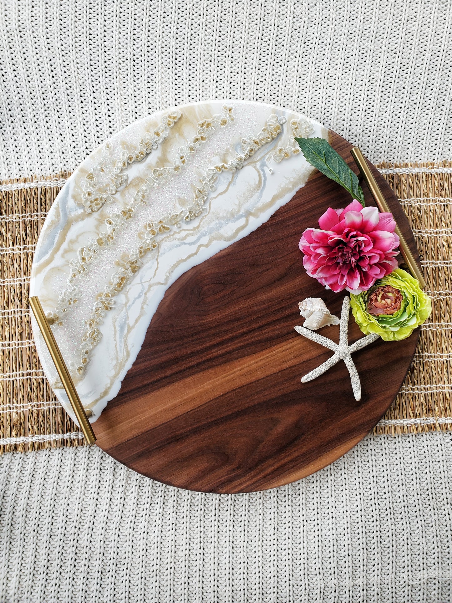 Round Leopard Print Tray – Tides Home And Garden