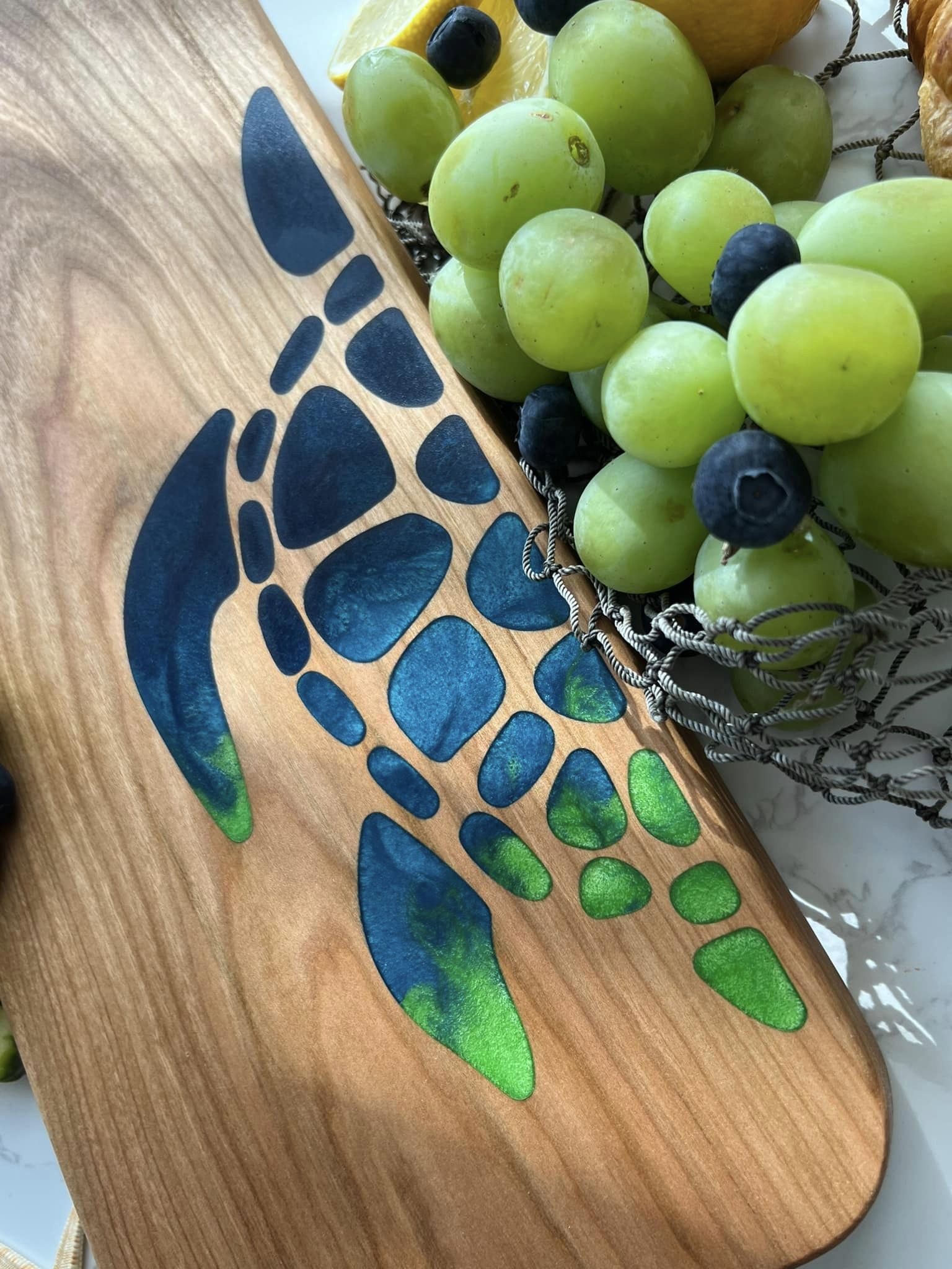 Cast Resin Sea Turtle Cutting Board